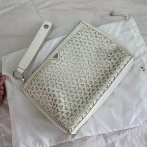 Sam Edelman White Ivy Ashton Embellished Clutch